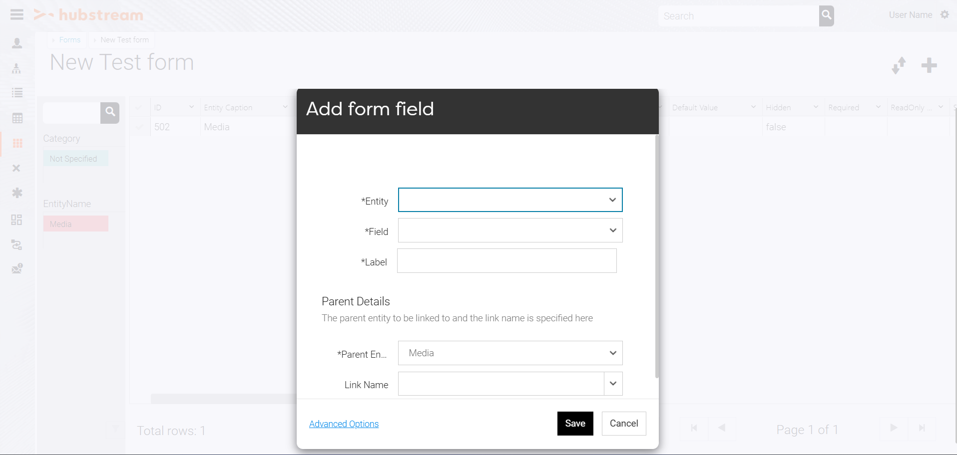 add form field