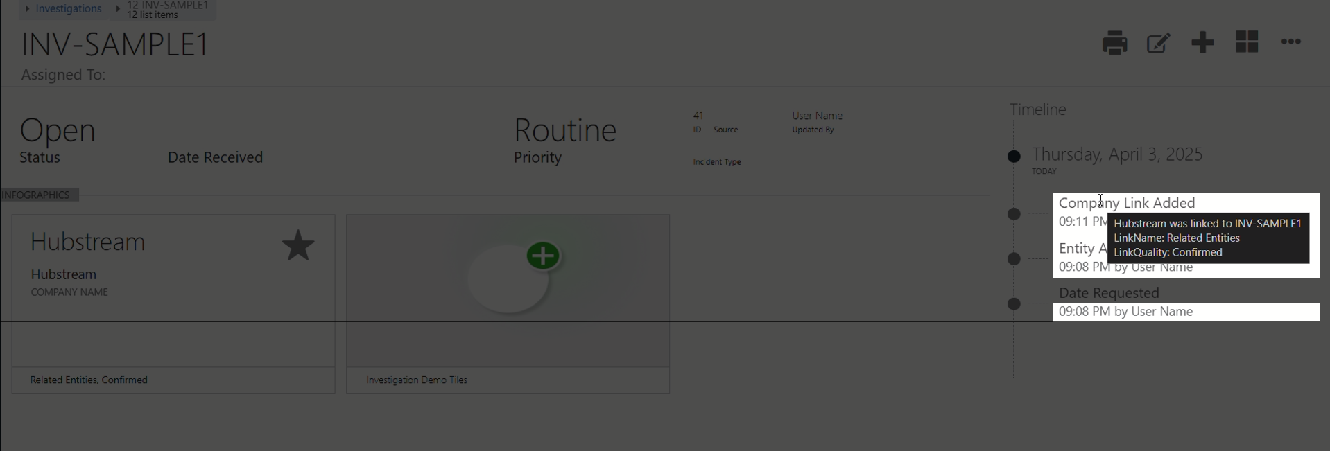 timeline audit enhancement